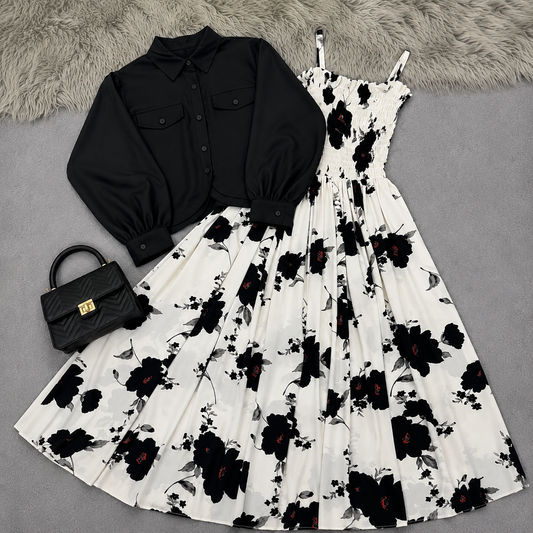 Midnight Bloom Dress Set | K-10
