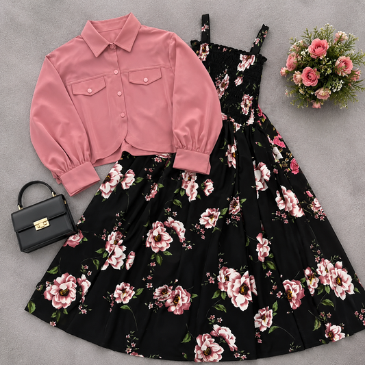 Blush Blossom Dress Set | K-4